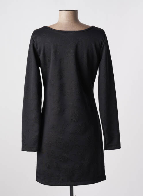 Robe courte manches longues manches longues noir COQUELICOT femme