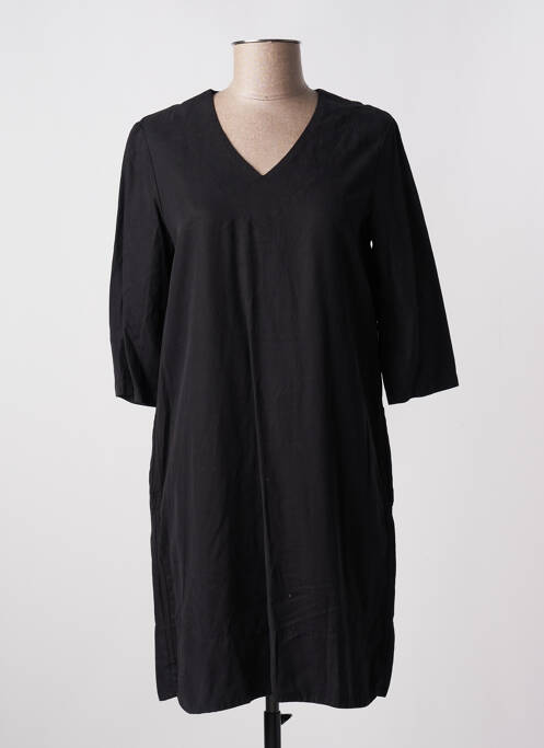 Robe courte manches 3/4 manches 3/4 noir YERSE femme