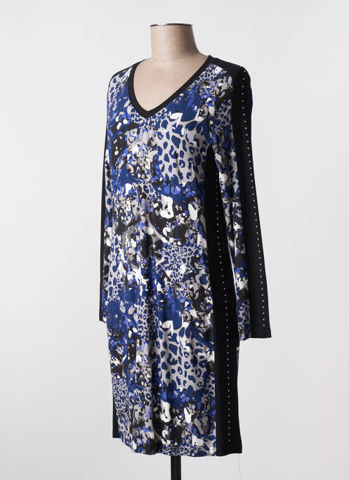 Robe mi-longue bleu MALOKA pour femme