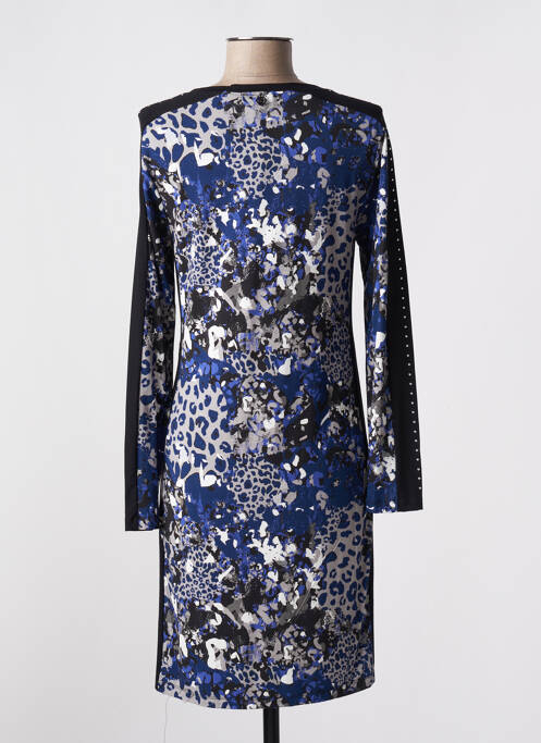 Robe mi-longue bleu MALOKA pour femme