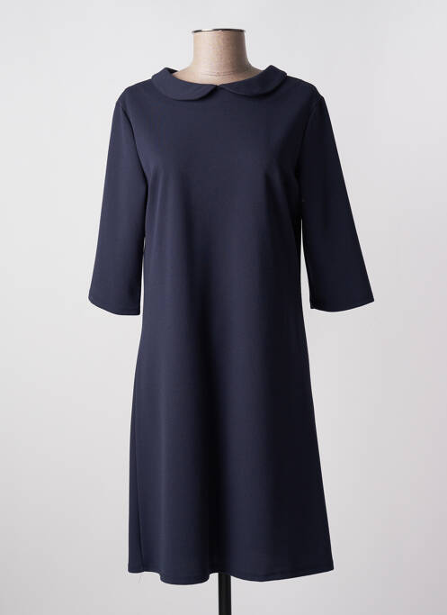 Robe mi-longue bleu REVD'ELLE pour femme