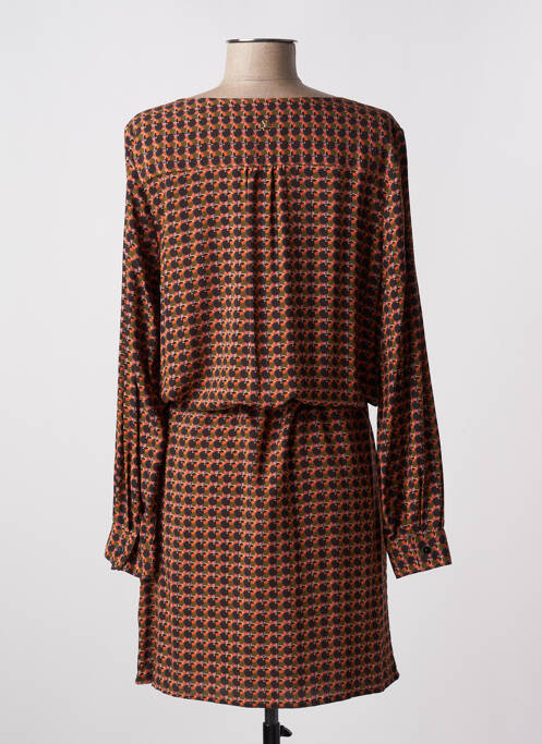 Robe mi-longue marron LE PETIT BAIGNEUR pour femme