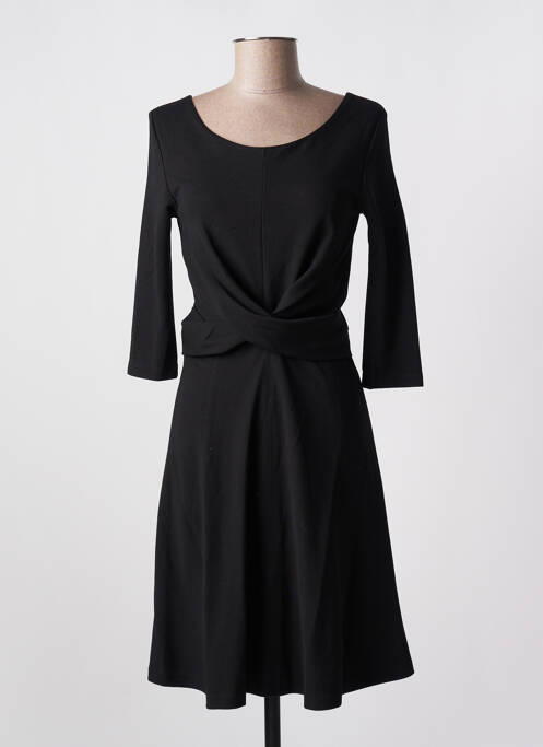 Robe mi-longue noir YERSE pour femme