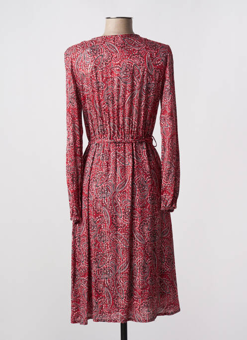 Robe mi-longue rouge C'EST BEAU LA VIE pour femme