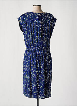 Robe mi-longue manches courtes manches courtes bleu C'EST BEAU LA VIE femme