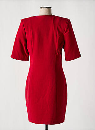 Robe courte manches courtes manches courtes rouge VIRGINIA HILL femme
