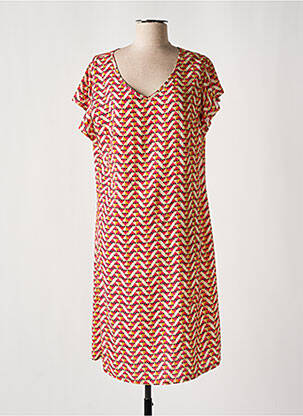 Robe mi-longue manches courtes manches courtes rose LE PETIT BAIGNEUR femme