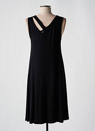 Robe mi-longue sans manche sans manche noir MALOKA femme