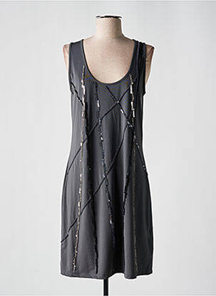 Robe mi-longue sans manche sans manche gris VERO MODA femme