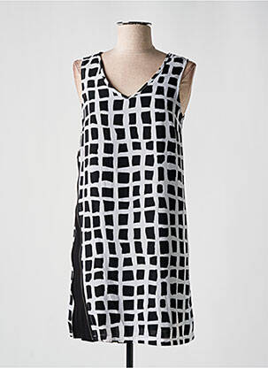 Robe courte sans manche sans manche noir SCHOOL RAG femme