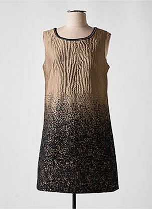 Robe courte sans manche sans manche marron JUS D'ORANGE femme