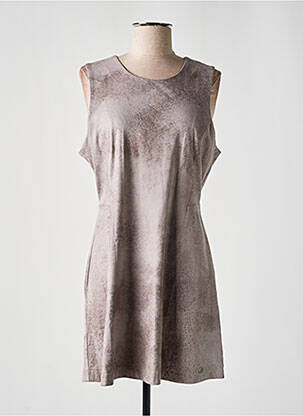 Robe courte sans manche sans manche gris LES P'TITES BOMBES femme