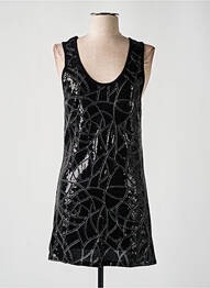 Robe courte sans manche sans manche noir LILI LOVELY femme