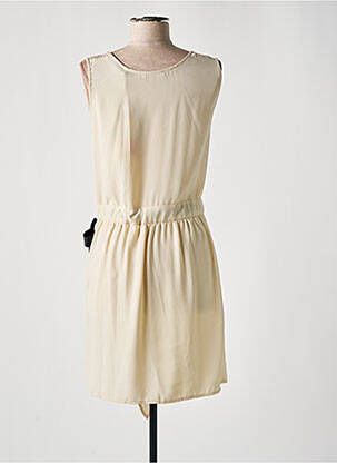 Robe mi-longue sans manche sans manche beige SCHOOL RAG femme