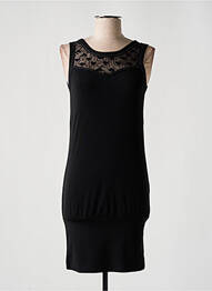 Robe courte sans manche sans manche noir FIFILLES femme
