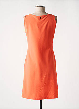 Robe courte sans manche sans manche orange AKELA KEY femme