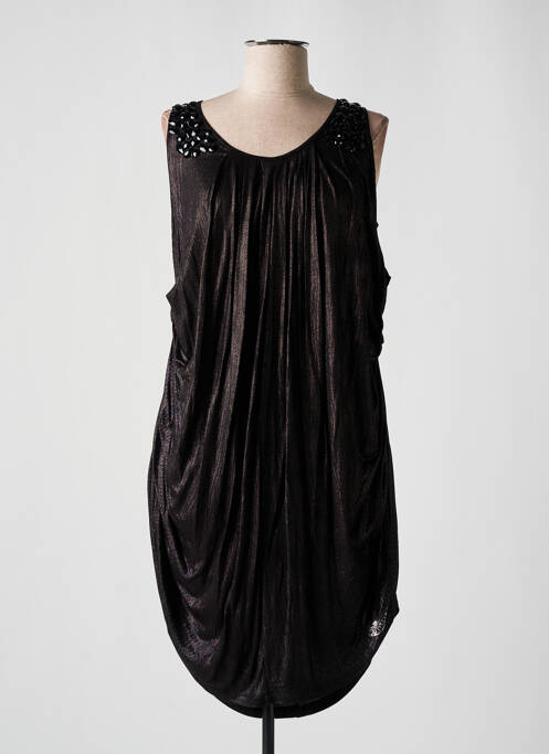 Robe mi-longue sans manche sans manche noir FIRETRAP femme