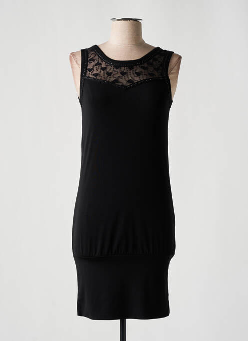 Robe courte sans manche sans manche noir FIFILLES femme