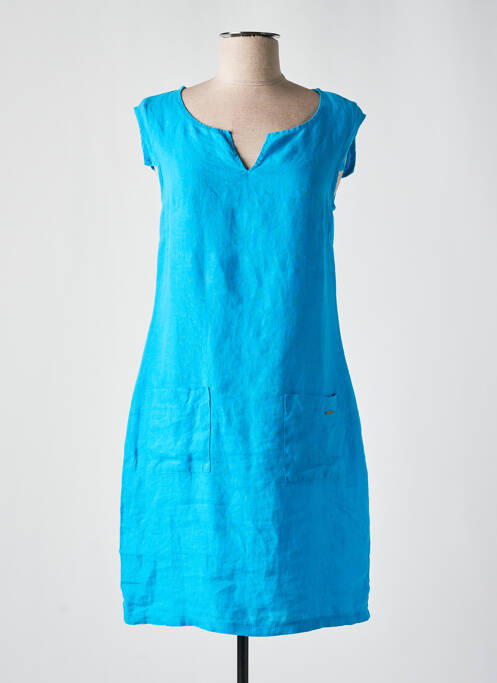 Robe courte bleu MALOKA pour femme