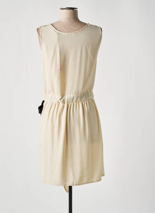 Robe mi-longue beige SCHOOL RAG pour femme