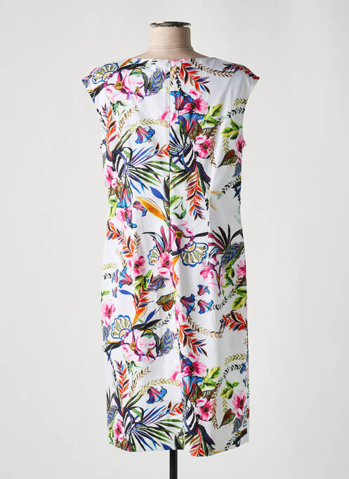 Robe mi-longue blanc PAUSE CAFE pour femme