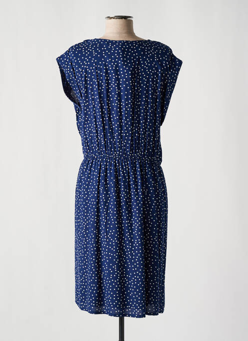 Robe mi-longue bleu C'EST BEAU LA VIE femme