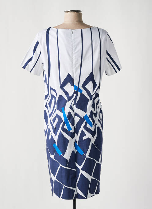 Robe mi-longue bleu PAUSE CAFE pour femme