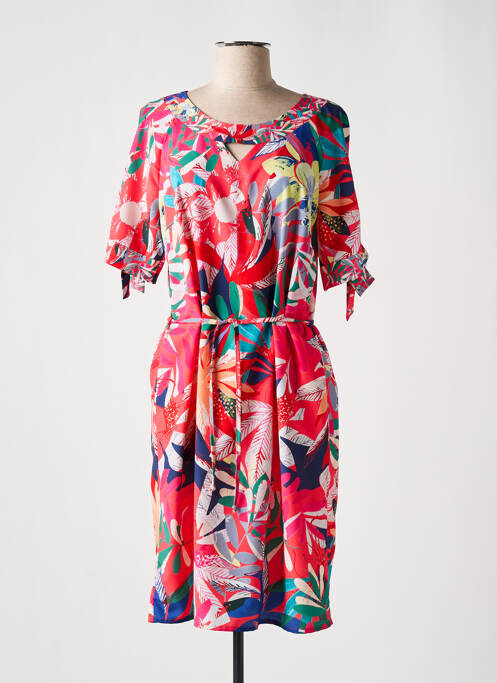 Robe mi-longue rouge DIANE LAURY pour femme