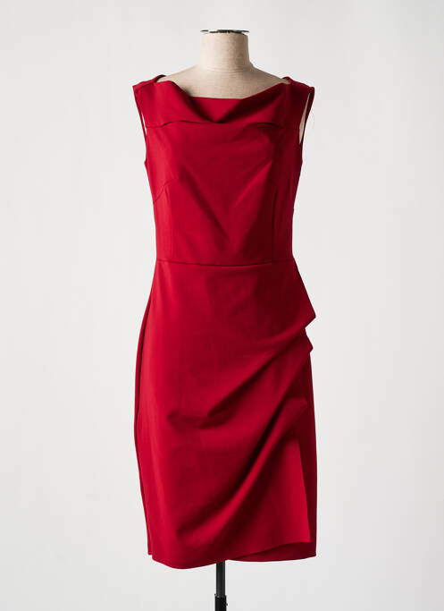 Robe mi-longue rouge RINASCIMENTO pour femme