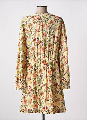 Robe courte manches longues manches longues jaune CHERRY PARIS femme