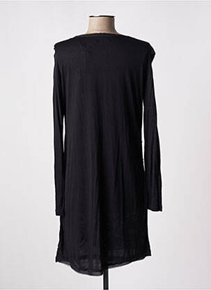 Robe courte manches longues manches longues noir SCHOOL RAG femme