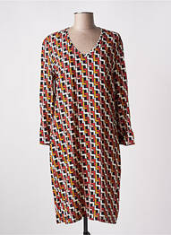 Robe mi-longue manches longues manches longues rose LE PETIT BAIGNEUR femme