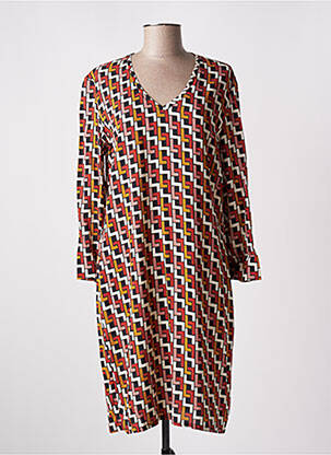 Robe mi-longue manches longues manches longues rose LE PETIT BAIGNEUR femme