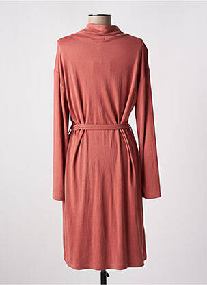 Robe mi-longue manches longues manches longues rose PAZ TORRAS femme