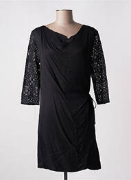 Robe courte manches 3/4 manches 3/4 noir SUNCOO femme