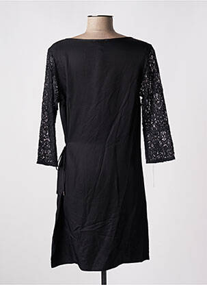 Robe courte manches 3/4 manches 3/4 noir SUNCOO femme