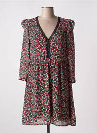 Robe courte manches longues manches longues rouge MAJOLICA femme