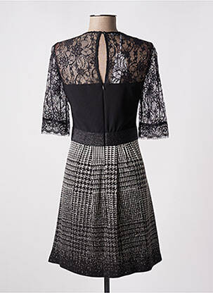 Robe courte manches courtes manches courtes noir RINASCIMENTO femme