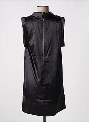 Robe courte fermeture zippée au dos manches courtes noir LES P'TITES BOMBES femme