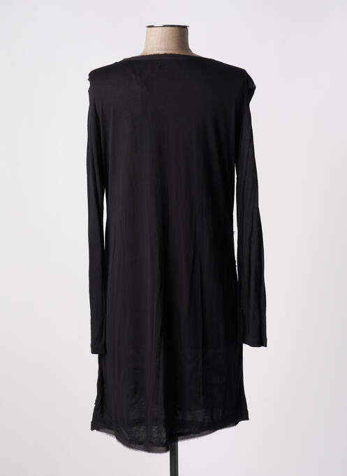 Robe courte manches longues manches longues noir SCHOOL RAG femme