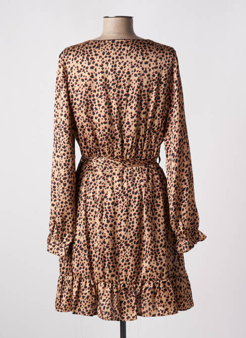 Robe courte beige MOD.STYLE pour femme