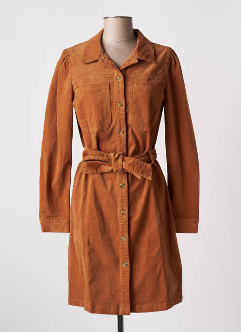 Robe courte marron C'EST BEAU LA VIE pour femme