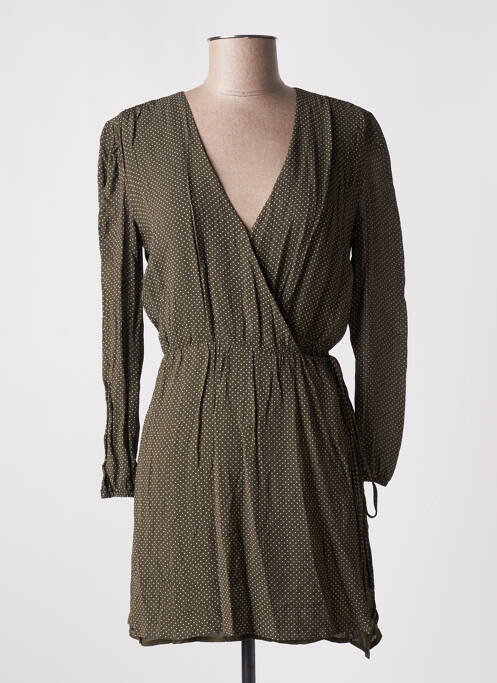 Robe courte vert AMERICAN VINTAGE pour femme