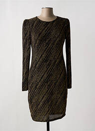 Robe mi-longue manches longues manches longues or JUS D'ORANGE femme