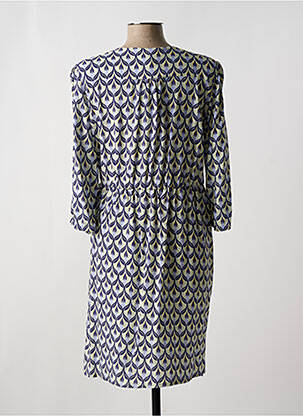 Robe mi-longue manches 3/4 manches 3/4 violet JULIE GUERLANDE femme
