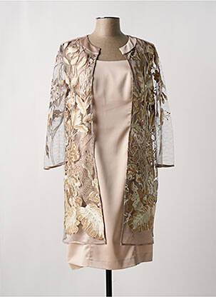 Ensemble robe coupe cintrée beige EDAS femme