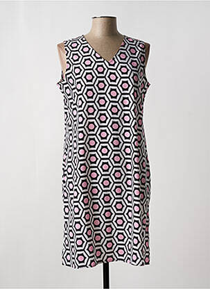 Robe mi-longue sans manche sans manche rose PAUSE CAFE femme