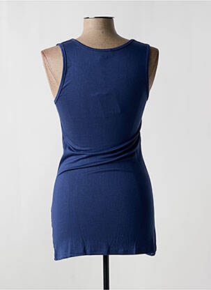 Tunique sans manche col rond bleu LILI LOVELY femme