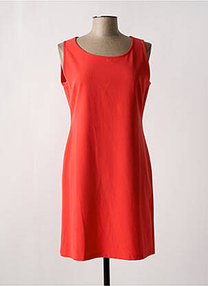 Robe mi-longue sans manche sans manche orange AKELA KEY femme