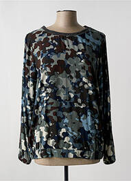 Blouse col rond manches longues bleu BETTY BARCLAY femme
